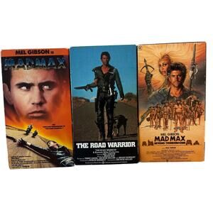 VTG Mad Max Trilogy VHS set The Road Warrior, Beyond the Thunderdome Mel Gibson